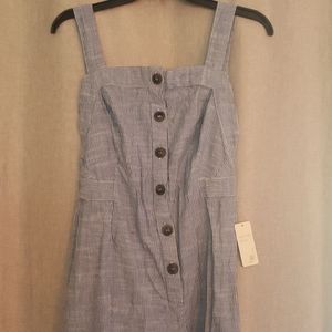 Blue/white striped Romper